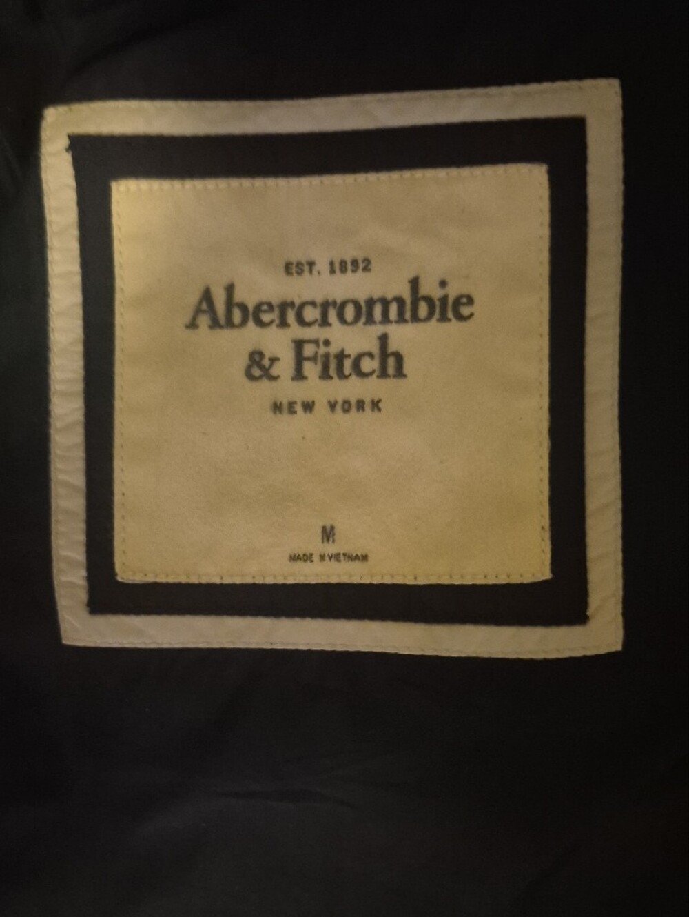 abercrombie Woman Navy Hooded Puffer Jacket - Picture 5 of 5